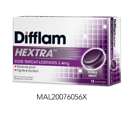 DifflamHEXTRA Sore Throat Lozenges 2.4mg
